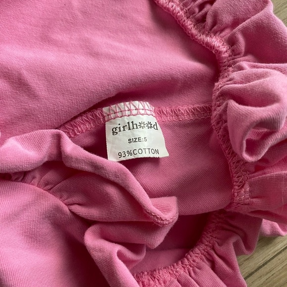 Pink Ruffled Kids Dress - Picture 4 of 6